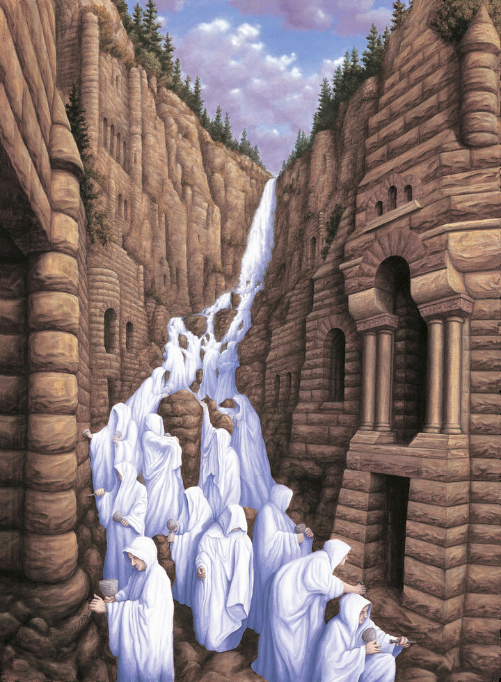 Rob Gonsalves Paintings - Carved In Stone.