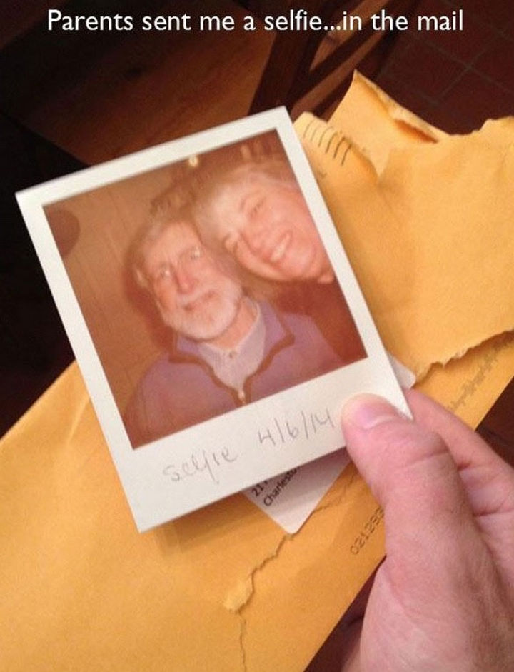 33 Trolling Parents - Parents sent me a selfie...in the mail.