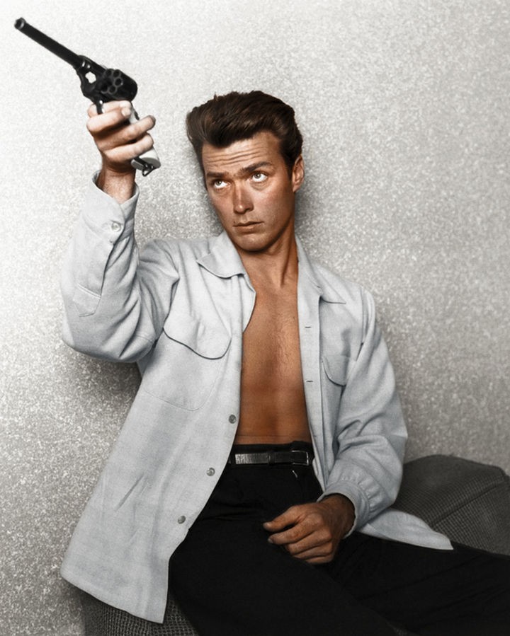 58 Colorized Photos from the Past - Clint Eastwood in 1962.