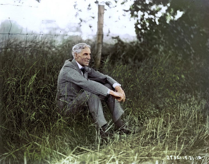 58 Colorized Photos from the Past - Henry Ford, 1919.