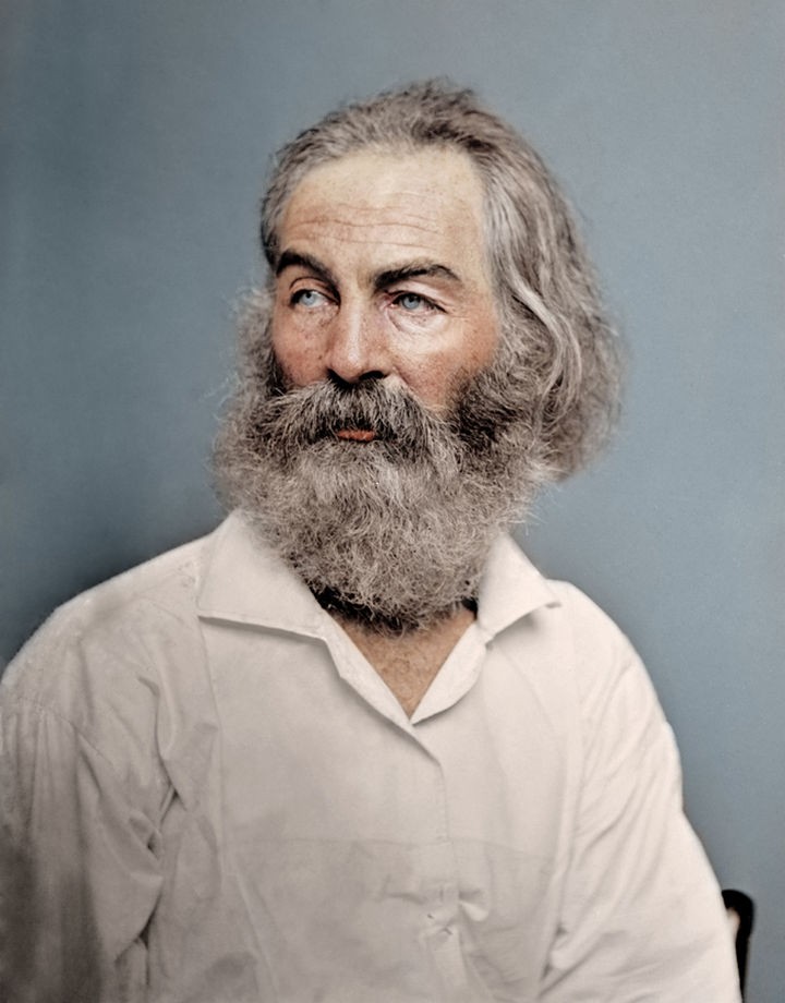 58 Colorized Photos from the Past - American Poet and essayist, Walt Whitman, 1868.
