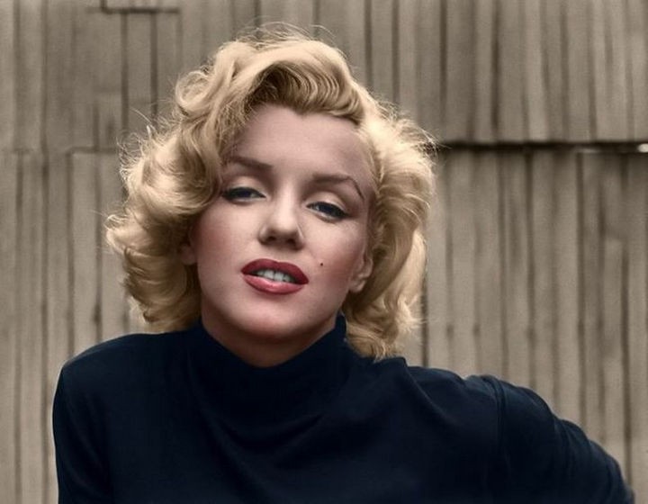 58 Colorized Photos from the Past - Marilyn Monroe.