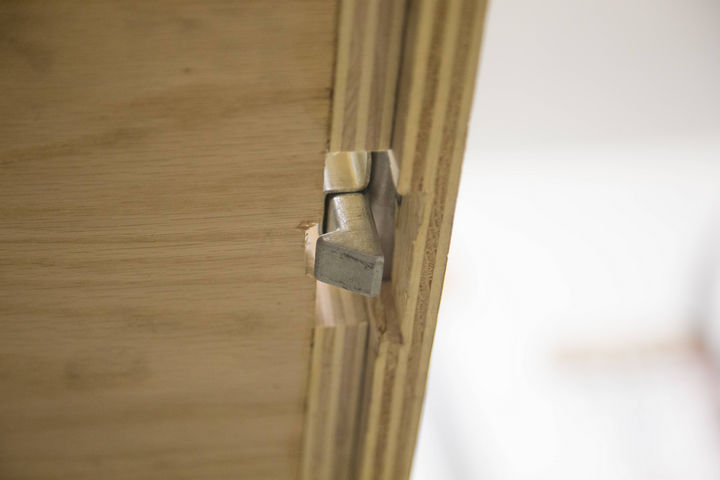 A lot of cutting was needed to get the latch to fit and close properly.
