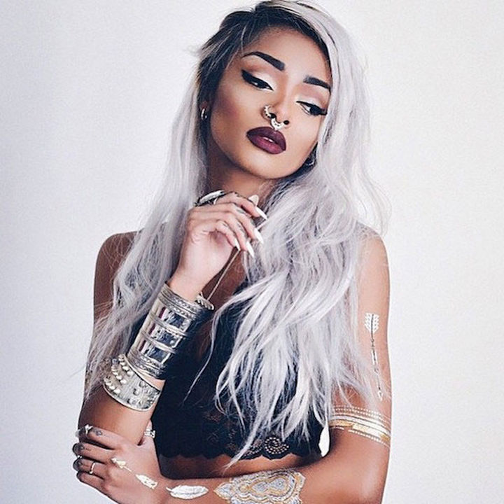 Young women are making 'granny hair' the new blond.