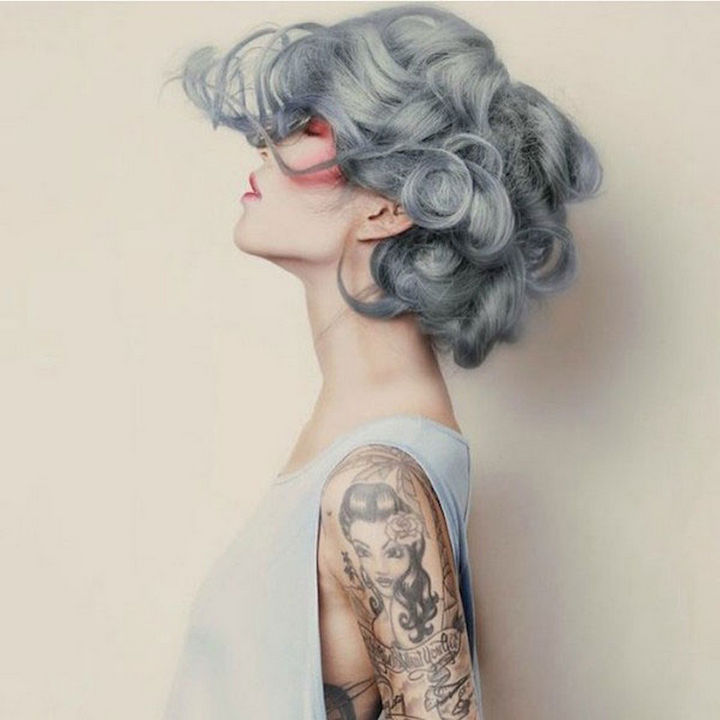'Granny hair' brings a whole new dimension to curls.