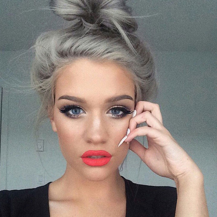 Granny hair? You can glam it up as much as you like.