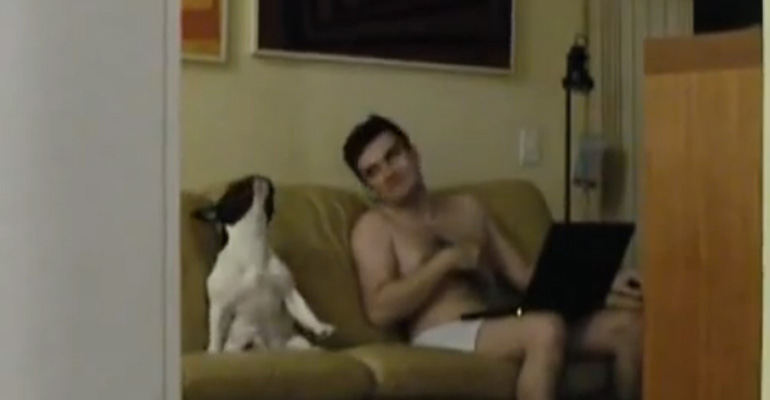 Man Gets Caught Dancing With His Dog and His Reaction Is Priceless