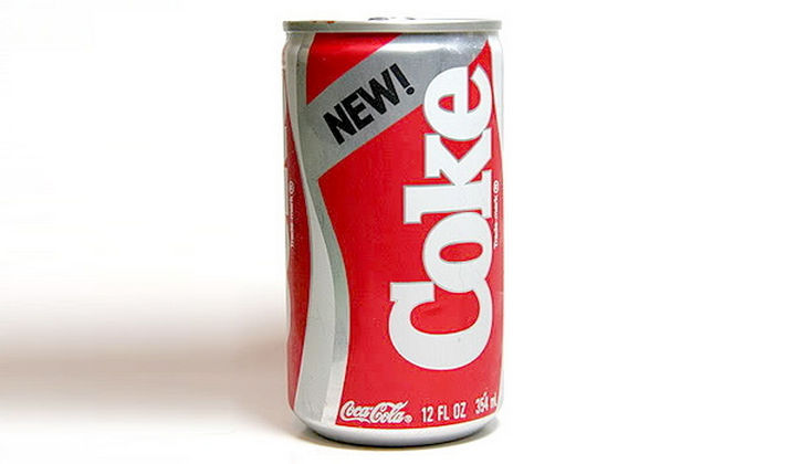 27 Failed Products - New Coke.