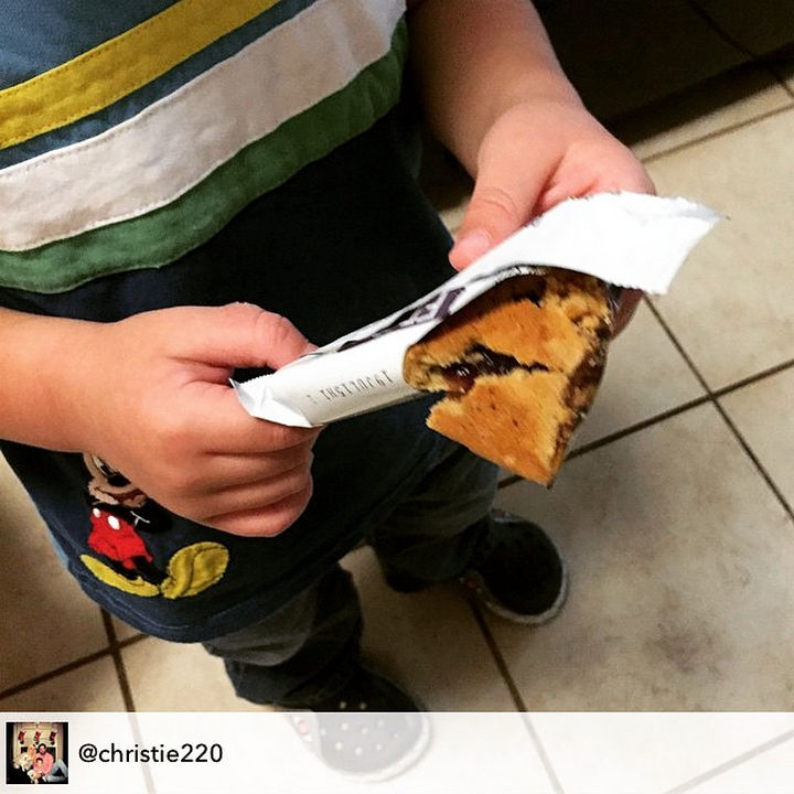 MyKidCantEatThis cereal bar because he broke it.