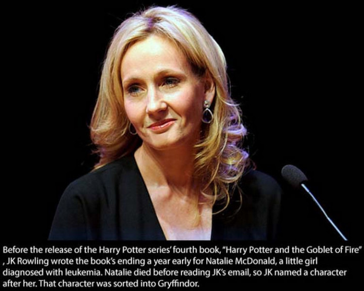 17 Celebrities Doing Random Acts of Kindness - J. K. Rowling.