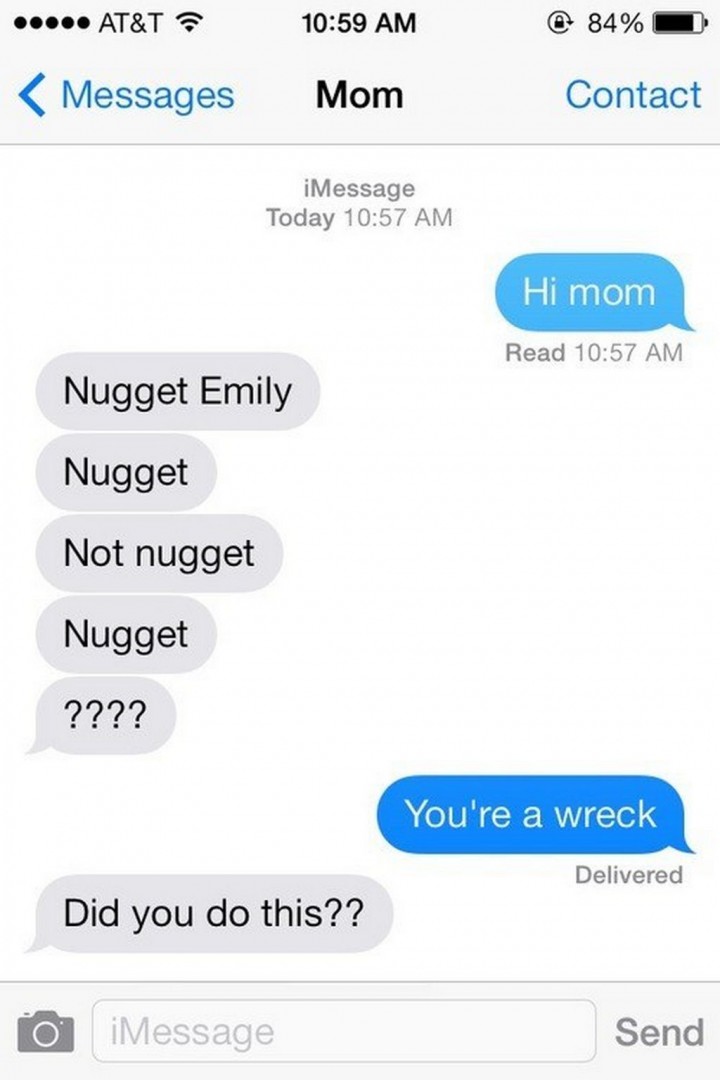 19 Funny Texts From Parents - Nugget?