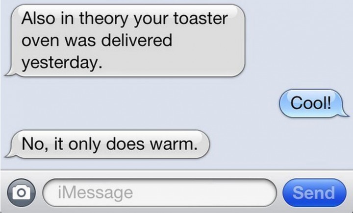 19 Funny Texts From Parents - Breaking it in.