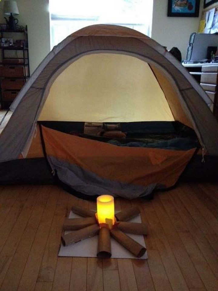 36 Summer Activities for Kids That Cost Less Than $10 - Bring the camping experience indoors.