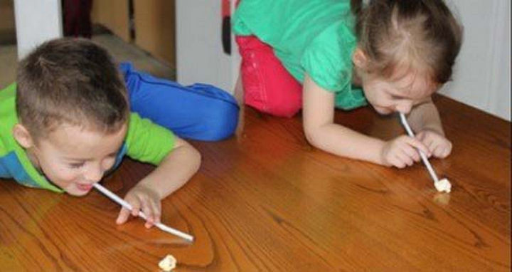 Have your kids compete in the Popcorn Olympics!