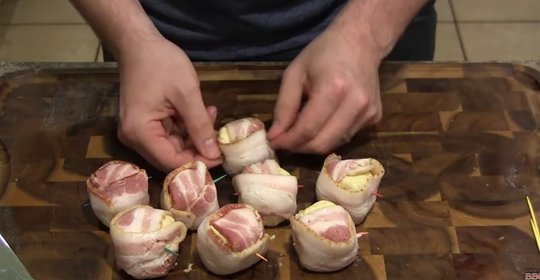 He Wrapped Cheese and Bacon With Dough and Created an Epic Snack. OMG.