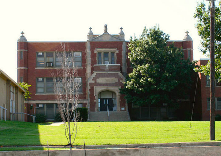 When workers at the school began removing the old chalkboards in each of the four classrooms, they found there were older chalkboards behind them.