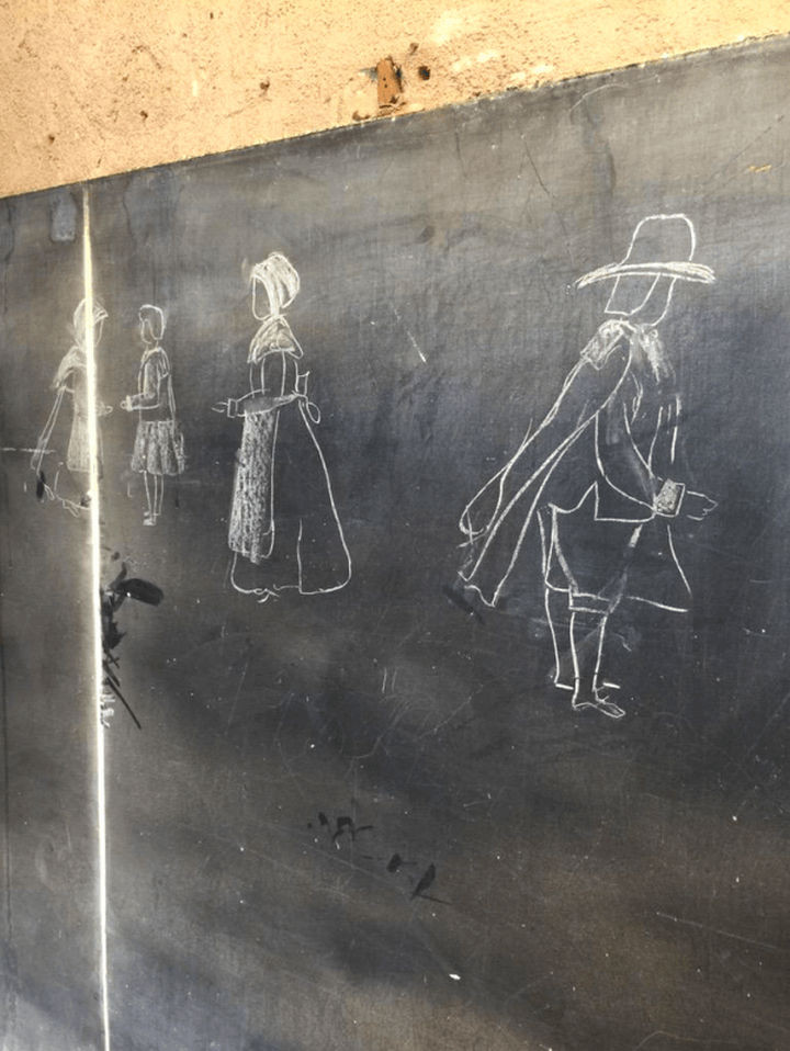 The subject matter may be lost on newer generations but these writings and drawings are well understood by older generations.