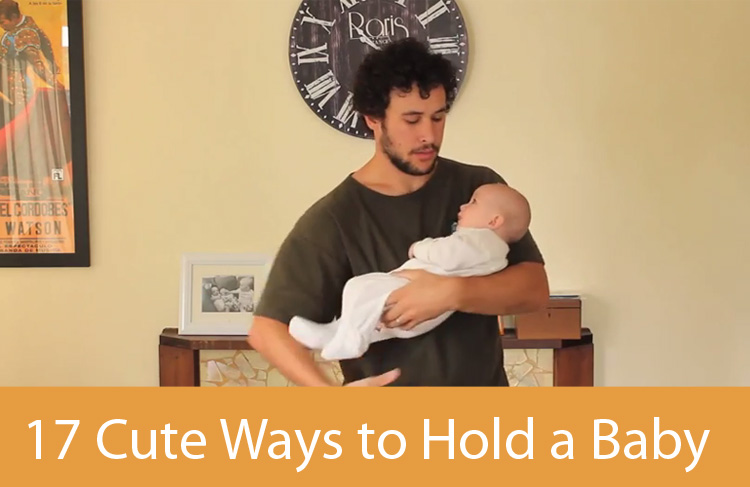Proud Father Demonstrates How To Hold a Baby 17 Different Ways.