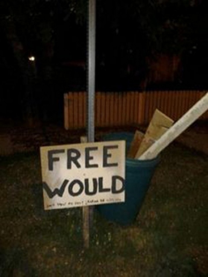 21 Funny Spelling Mistakes - "Free would."