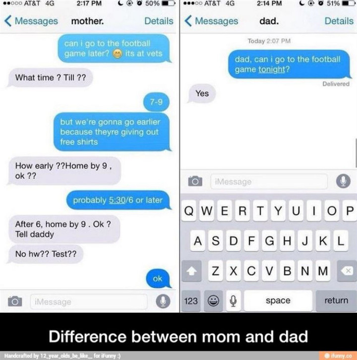22 Ways Parenting Styles Differ Between Moms and Dads - Sometimes, a simple question gets a lengthy answer.