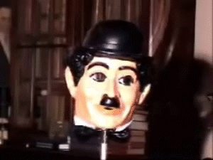 24 Awesome Optical Illusions -This Charlie Chaplin mask seems to turn inside out.