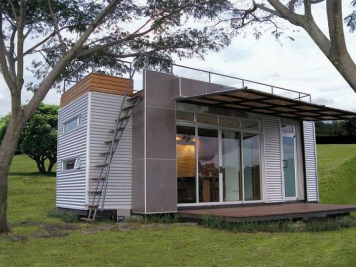 The home has a very contemporary style that is attractive and functional.