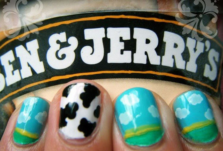 Ben & Jerry's nail manicure.