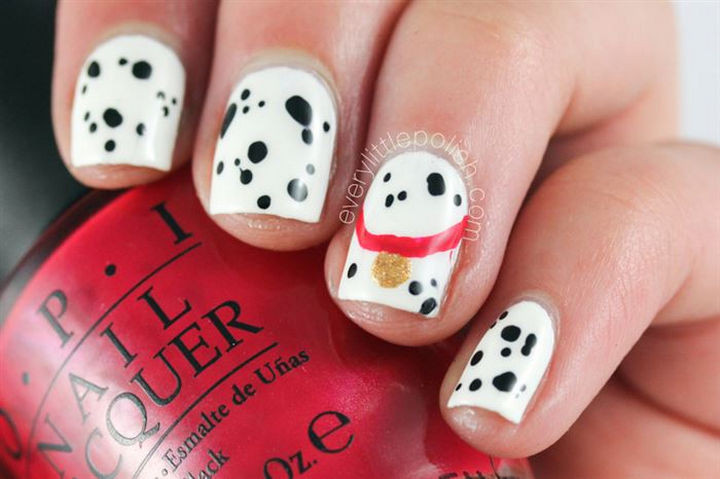 18 Disney Nails - 101 Dalmatians.