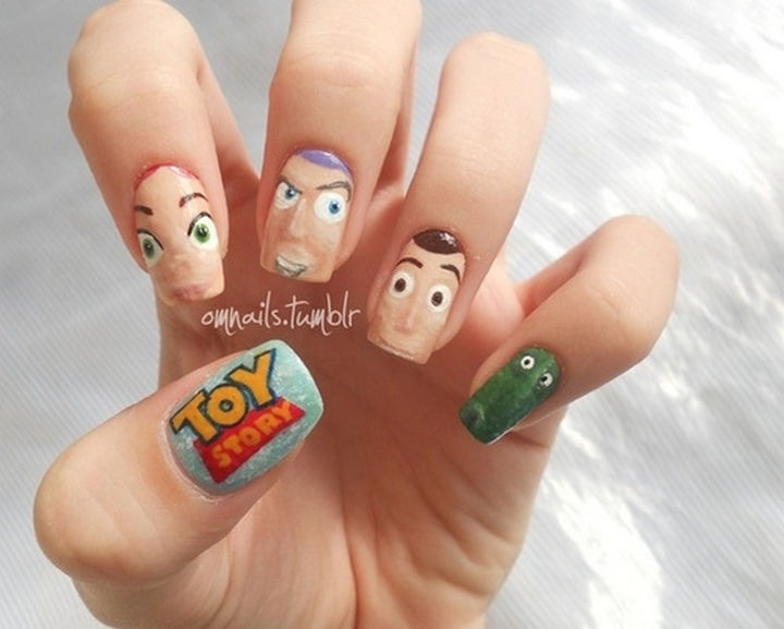 18 Disney Nails - Characters from Toy Story.
