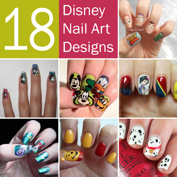 18 Disney-Inspired Manicures That Look Beautiful and Magical.