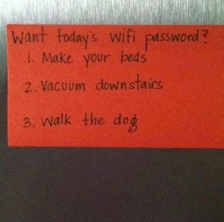 21 Hilarious Parents - Want your kids to do their chores? These parents are simply genius.