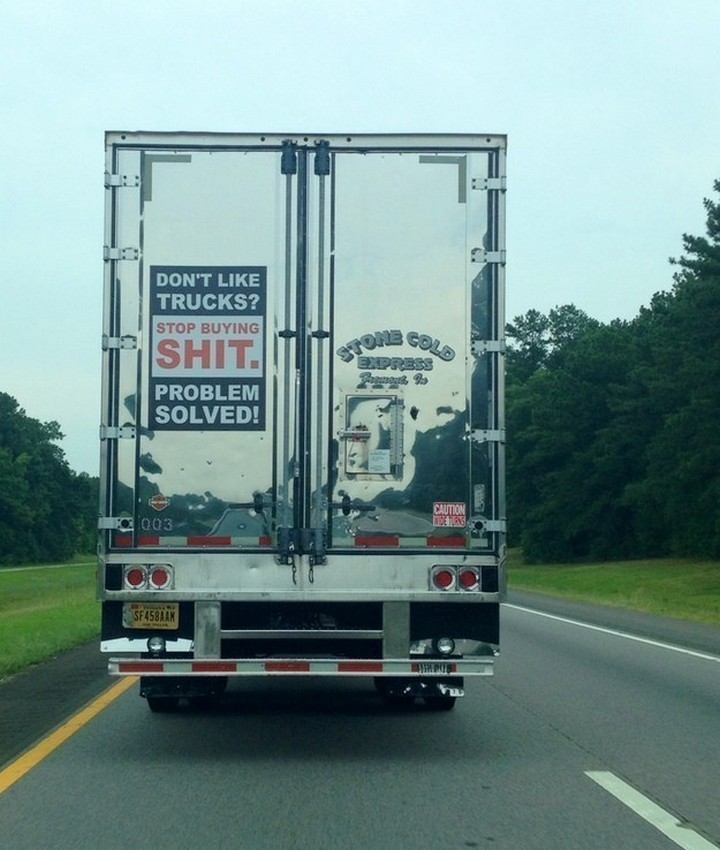 31 Funny Truck Signs - Not as simple as you think.