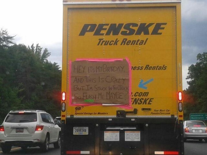 31 Funny Truck Signs - The birthday gift that keeps on giving.