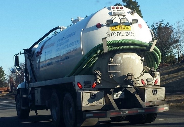 31 Funny Truck Signs - Let's hope it never has a leak.