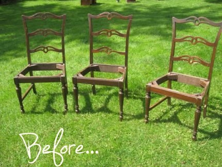 8 DIY Projects for Turning Old Chairs Into Gorgeous Benches
