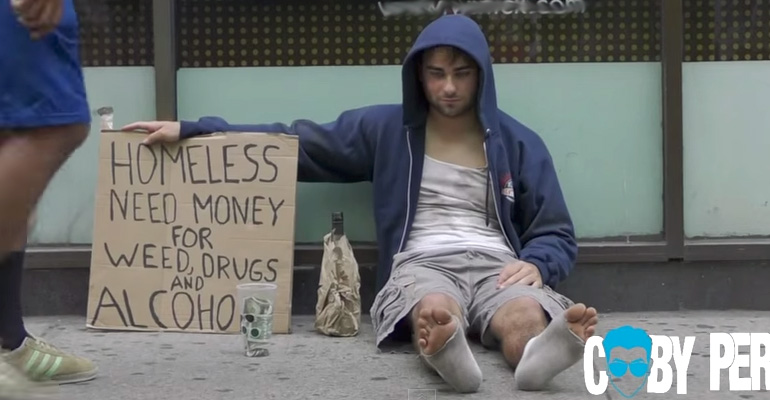 A Homeless Addict Asked for Money and the Response Even Surprised Him