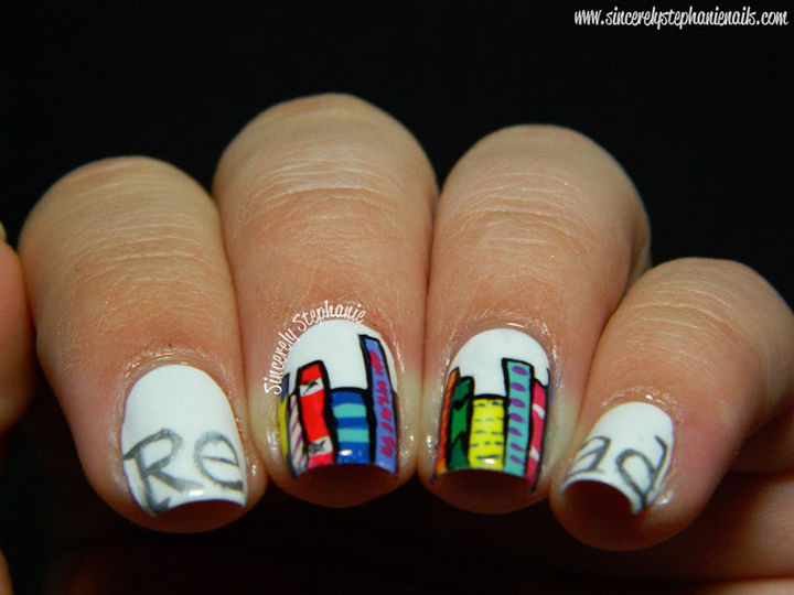 13 Book-Inspired Nail Art Designs - Inspire other people to read books.