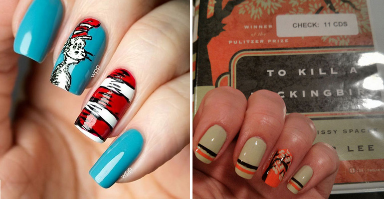 13 Incredible Nail Art Designs Inspired by Popular Books