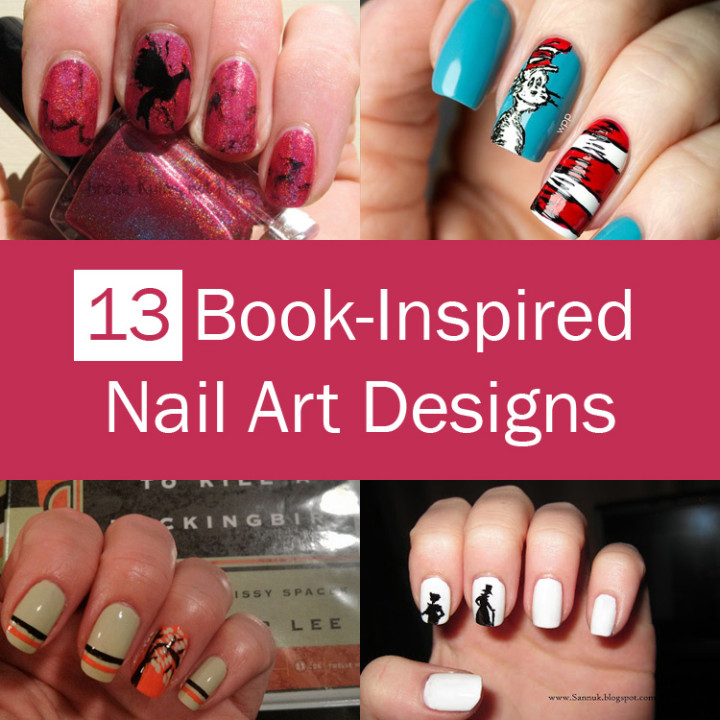 13 Incredible Nail Art Designs Inspired by Popular Books.