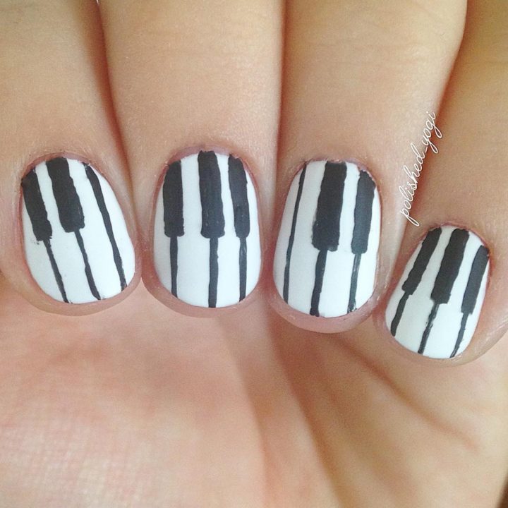 18 Music Nails - Piano keys for the piano lover in you.