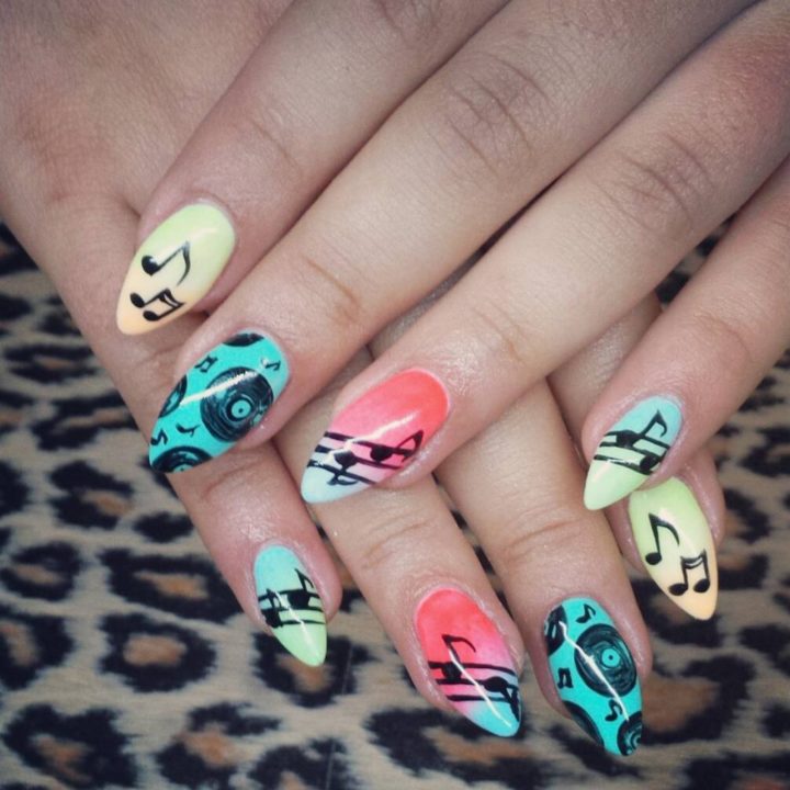 18 Music Nails - A retro look back at music.