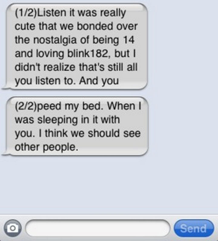 22 Breakup Text Messages - That was a deal-breaker.