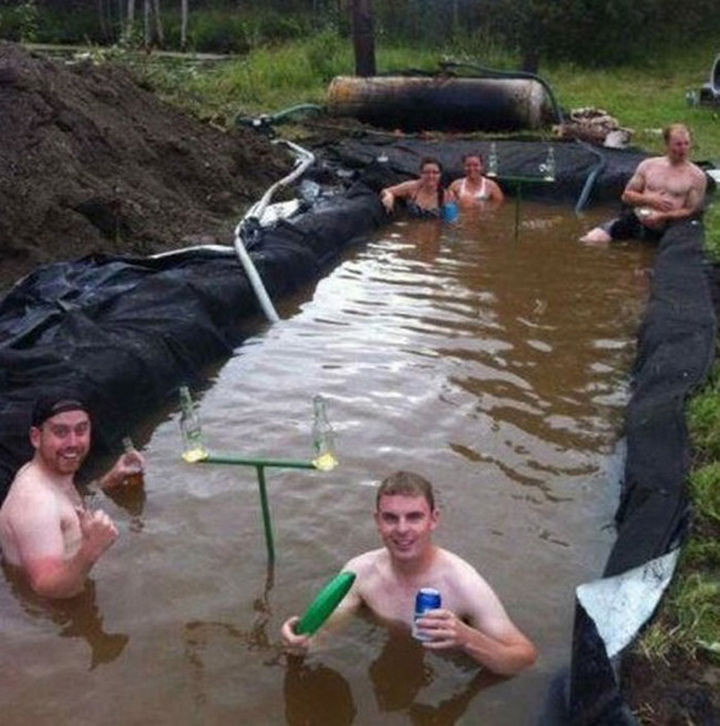 A true DIY inground pool.