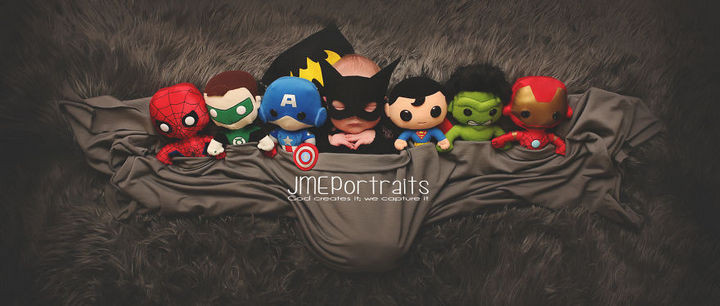 37 Newborns Wearing Geek Baby Clothes - Baby Batman.