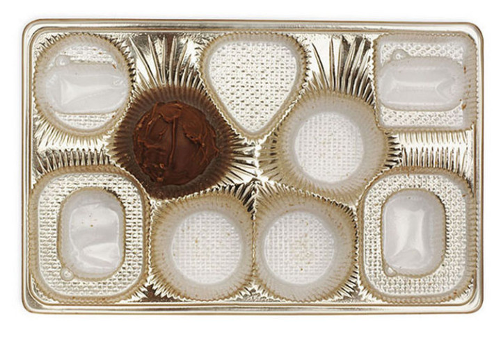 47 Amazing Life Hacks - Chocolate Box Insert - When you are done eating the delicious chocolates, use the insert and box to store a variety of small items.