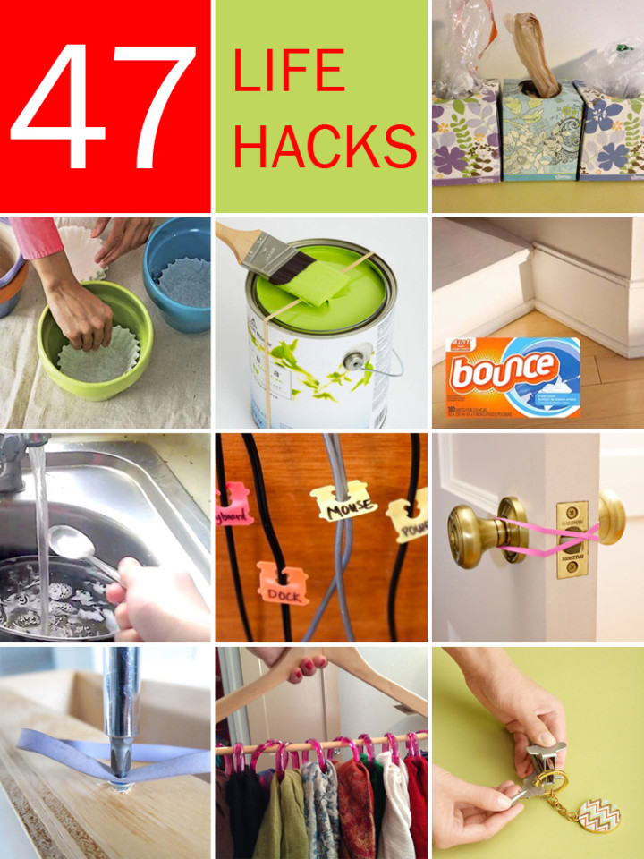 47 Amazing Life Hacks Using Only Common Household Items.