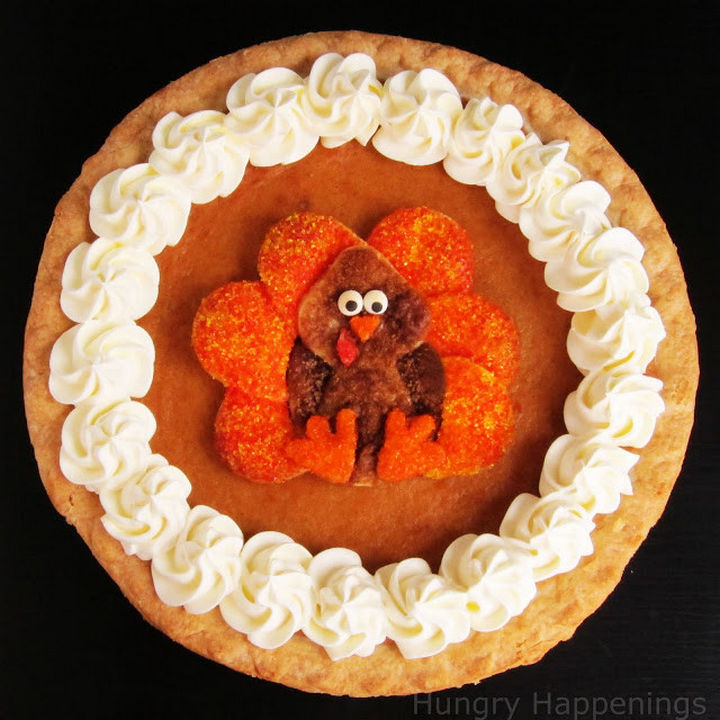 Traditional pie crust design.