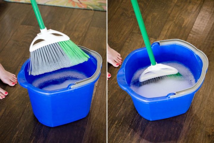 35 House Cleaning Tips - Cleaning your broom.