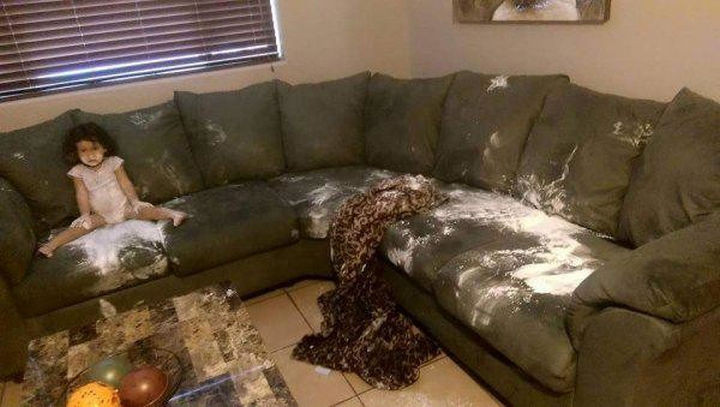 33 Reasons to Be Happy If You Are Not a Parent - Your sofa won't look like this when you get back from work.