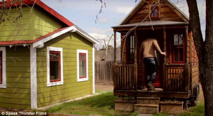Because of its size and solid construction, their small house is incredibly energy efficient.